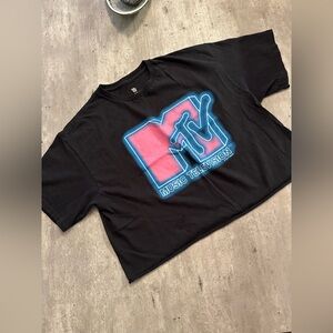 Junk Food Clothing MTV Crop Top Size Medium
